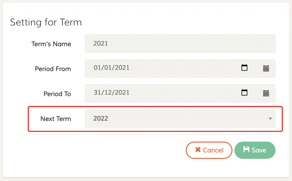 Edit your first subscription's term and add the next term to it